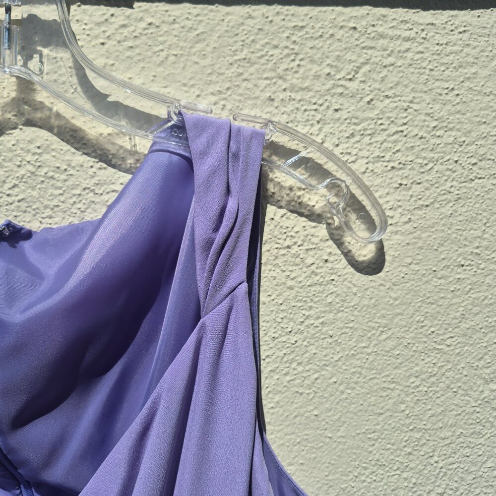 90s/Y2K Style Silk Flowy Maxi Dress Gown Size 14 - Picture 4 of 16